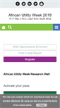Mobile Screenshot of african-utility-week.com