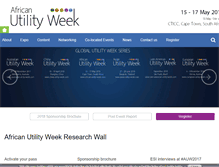 Tablet Screenshot of african-utility-week.com